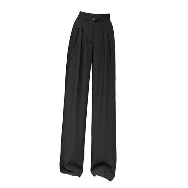  Pantalones de pierna ancha para mujer, pantalones