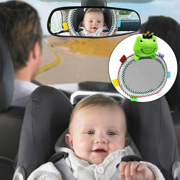 Espejo de asiento trasero de coche, espejo retrovisor, ajustable, espejo  infantil de , para estilo rana perfke Espejo del asiento trasero