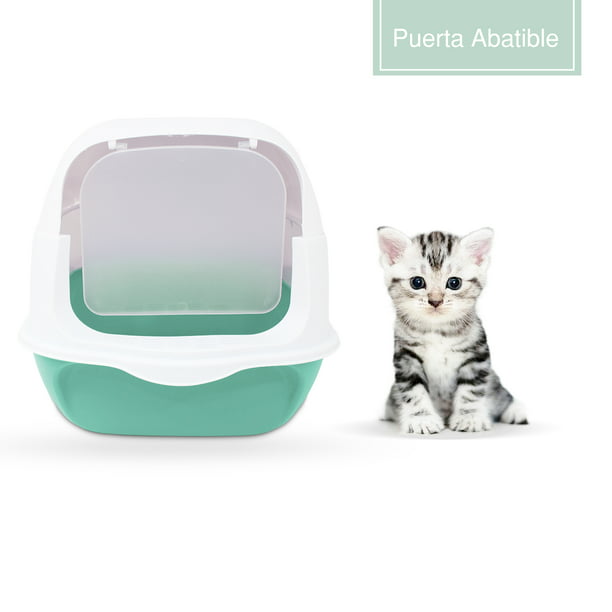 Paws and Pals Arenero para Gatos Cerrado con Pala Puerta Filtro Sanitario  (Rosa) : : Productos para animales