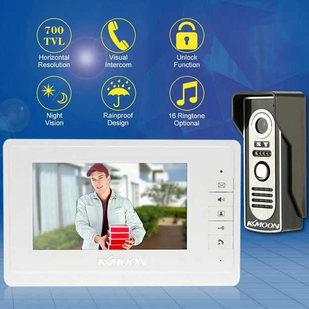 Sistema de intercomunicador de vídeo para apartamento, cerradura de puerta  de control eléctrico y control de fuente de alimentación de 12 V para casa