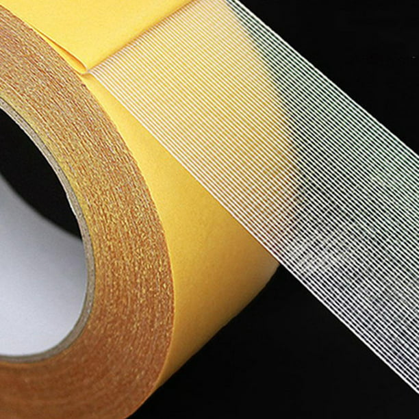 Paquete de 5 cintas transparentes de doble cara para  manualidades de 1/2 pulgada de ancho, adhesivo resistente de dos lados,  cinta de montaje delgada para póster, alfombra, pared segura de doble
