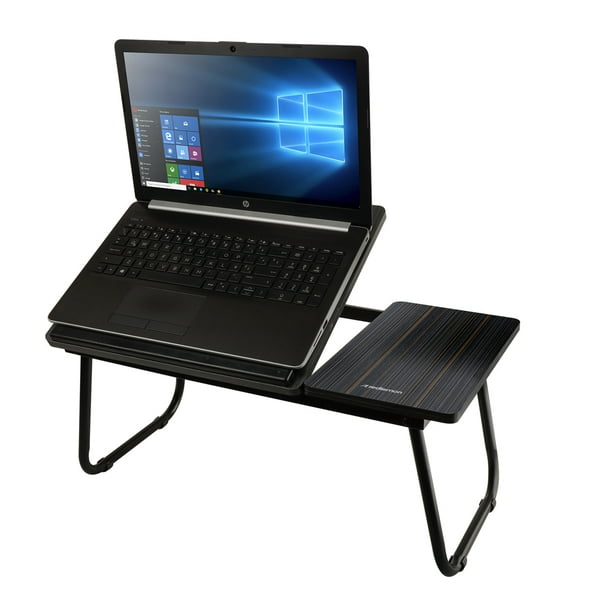 Soporte de escritorio para computadora portátil para cama y sofá,  escritorio de cama para laptop, mesa plegable portátil con ángulo de  inclinación de