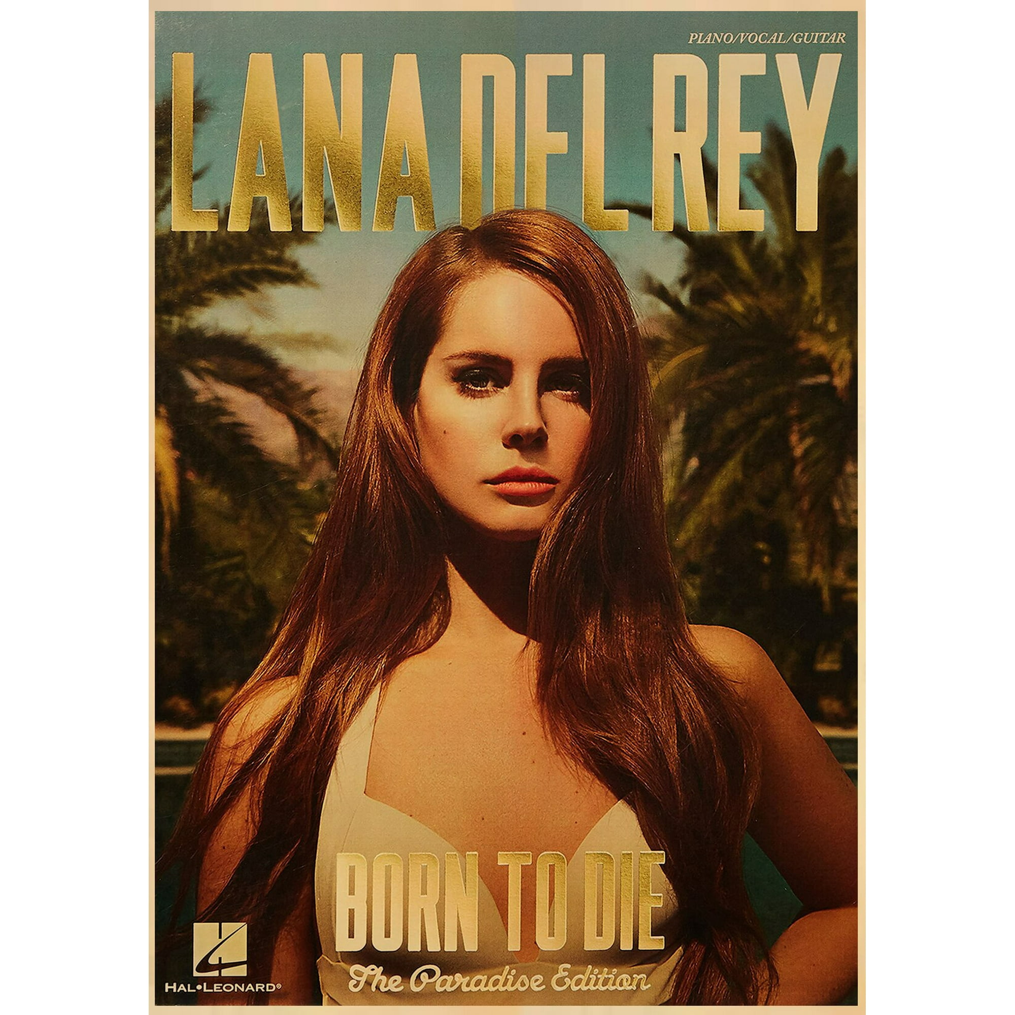 Póster de la cantante Lana Del Rey, impresiones y carteles de papel Kraft,  decoración para el