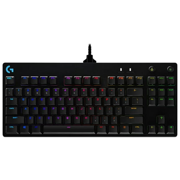 teclado mecánico gaming logitec pro gx blue usb color negro logitech 920009388