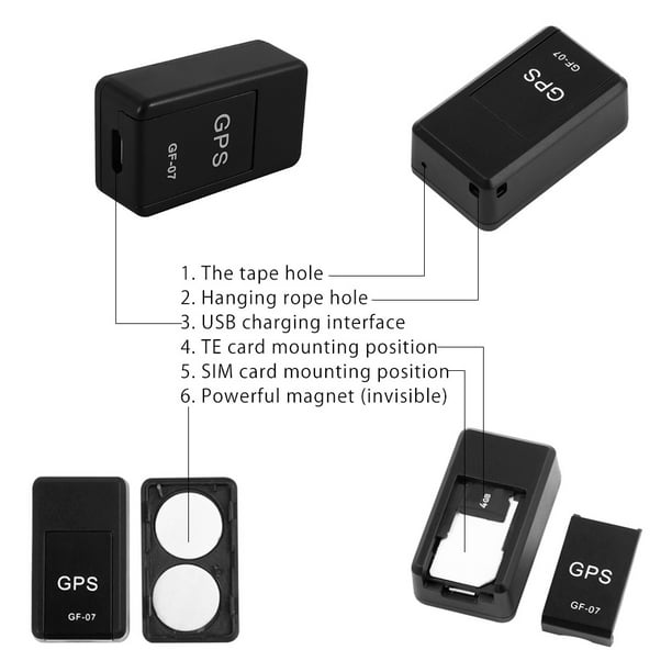 GF-21 Localizador GPS Antirrobo Mini localizador GPS magnético Rastreador  GSM GPRS Dispositivo de seguimiento en tiempo real Dispositivo antirrobo  para ancianos y niños Levamdar 2035468
