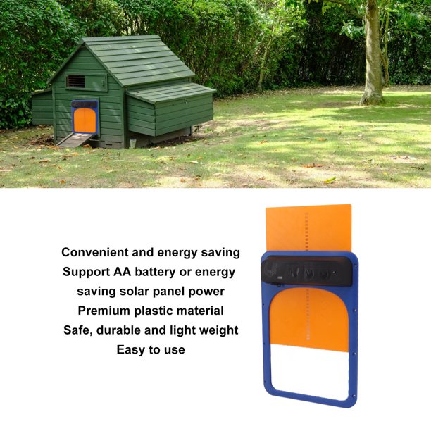 Puerta Automática de Gallinero Sensor de Luz con Energía Solar Puerta de  Apertura de Jaula de Gansos con Temporizador Puerta de Gallinero Automática  Inteligente Puerta de ANGGREK Otros