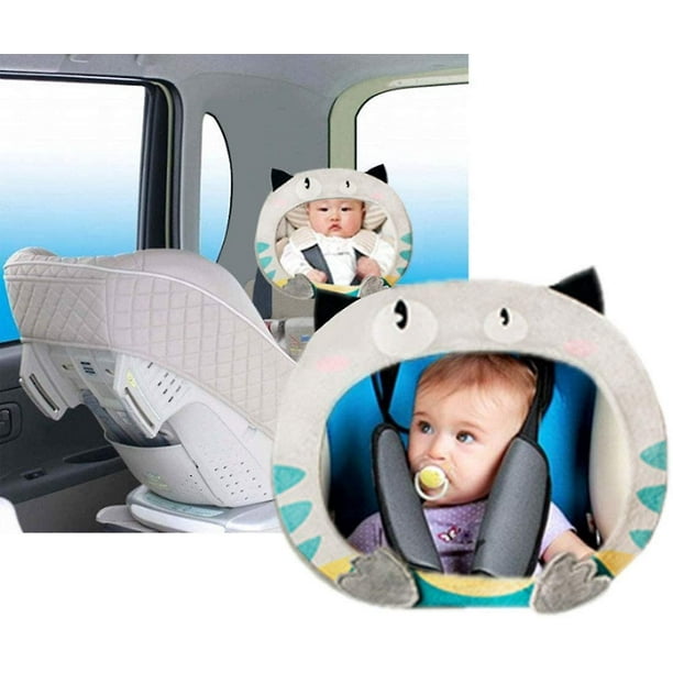 Espejo retrovisor para coche de bebé, Monitor para bebé, espejo retrovisor,  espejo retrovisor para coche de bebé, juguetes de peluche de seguridad con  espejo, regalo para bebé