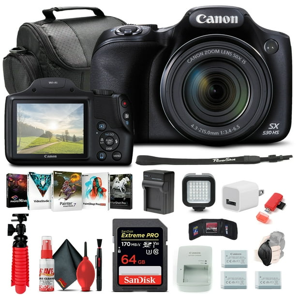 Best Buy: Canon PowerShot SX530 16.0-Megapixel HS Digital Camera Black  9779B001