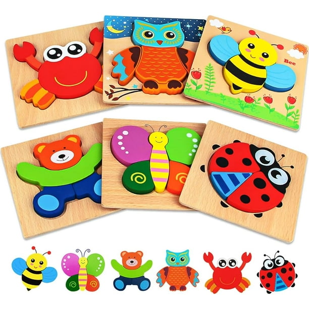 Juguetes Montessori para niños de 3 años, rompecabezas para niños de 3 a 5  años, juguetes educativos para niños de 3 años, juguetes de aprendizaje