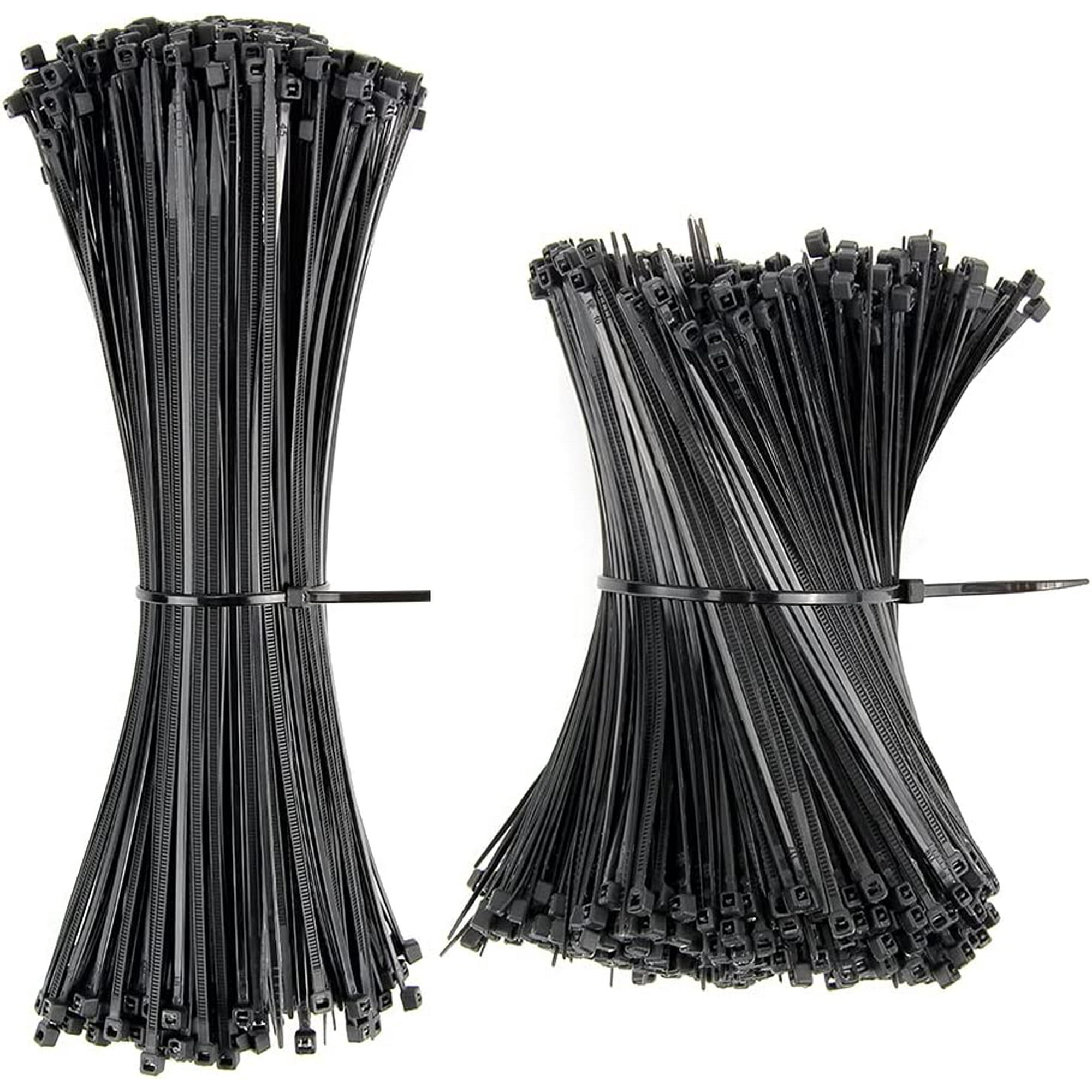Bridas de plástico para cables, 1000 piezas, 200 mm x 3,5 mm, bridas  flexibles de nailon Rislant, bridas de plástico para cables Riselant para  gestión de cables en el hogar, color negro