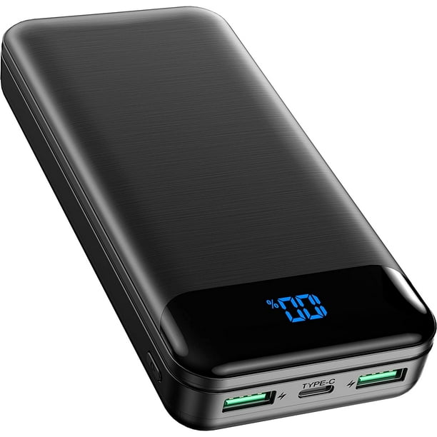 Batería Externa 30000mAh, Power Bank USB C, Carga Rápida Portátil