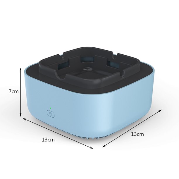 Cenicero portátil sin humo, Purificador de aire de iones negativos  multifuncional con filtro, Usb portátil recargable