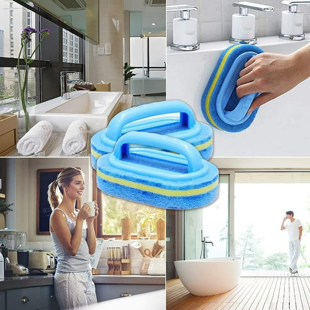 Cepillo de limpieza espesante para azulejos de baño y cocina, lavado de  manos, piscina, descontaminación, caldera de cocina, mesa, cepillo de  limpieza