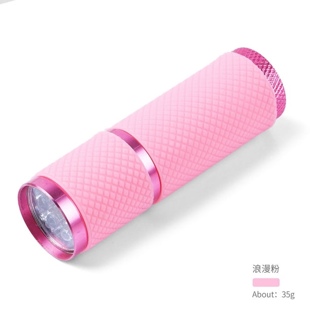 Linterna LED rosa, linternas pequeñas y brillantes con 9 luces LED