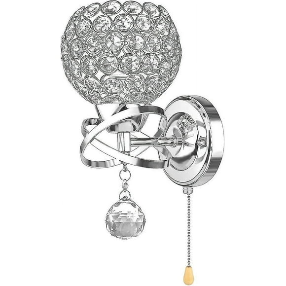 wandlampe modern style kristall wandleuchte mit schnurschalter e14 sockel leuchte nicht enthalten plata 1 paquete hy yongsheng 8390615917278
