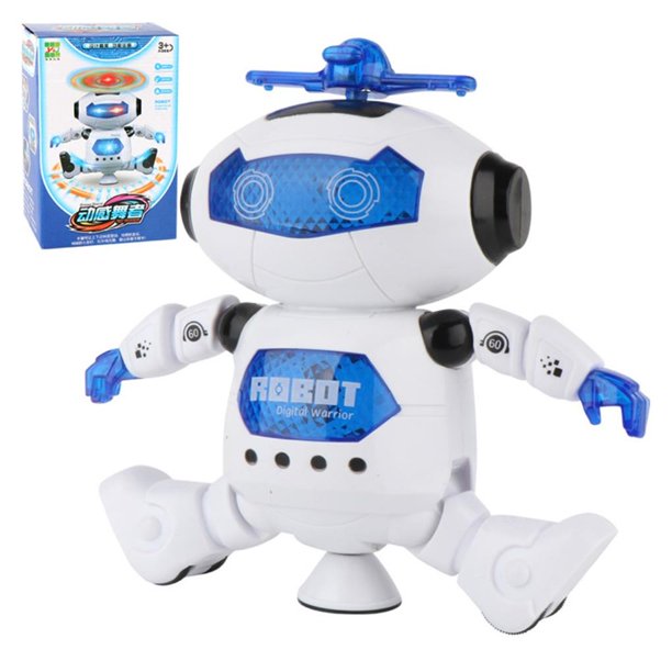 Robot Que Camina y Baila 360 Con Luces LED Juguetes Para Niños De