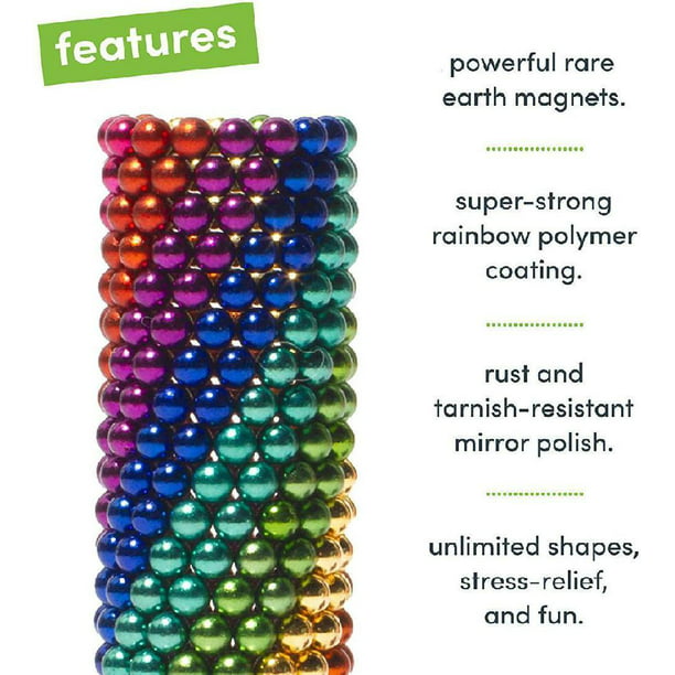 Bolas Magnéticas de Colores de 5mm para construcciones de Figuras