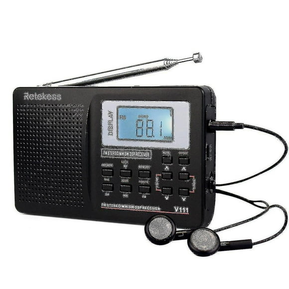 radio portátil digital am fm estéreo fmswmw sonido sintonización digital receptor de radio de banda completa radio am fm radio portátil