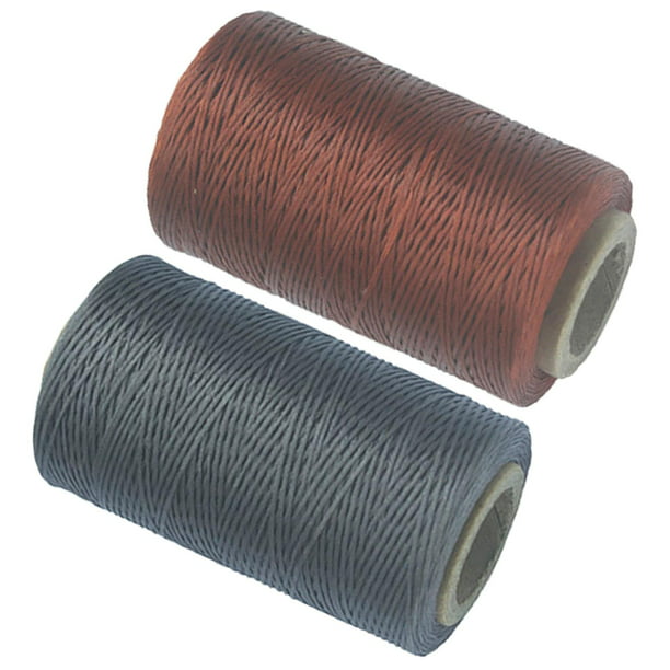 Comprar Cordón de hilo encerado para costura de cuero plano, 260M, 150D,  1mm, para manualidades de cuero, costura a mano