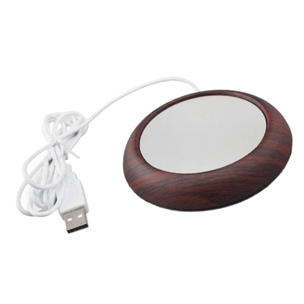  Calentador de tazas Mat-USB Calentador de taza de grano de  madera Calor Bebidas Taza Mat Oficina Té Café Calentador Pad Negro : Hogar  y Cocina