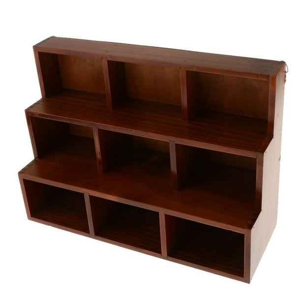 Organizador de almacenamiento de escritorio, estante de  exhibición para libros, estante de almacenamiento de oficina, estantería de  2 niveles, estantería de escritorio de madera de metal para escritorio de  computadora, para