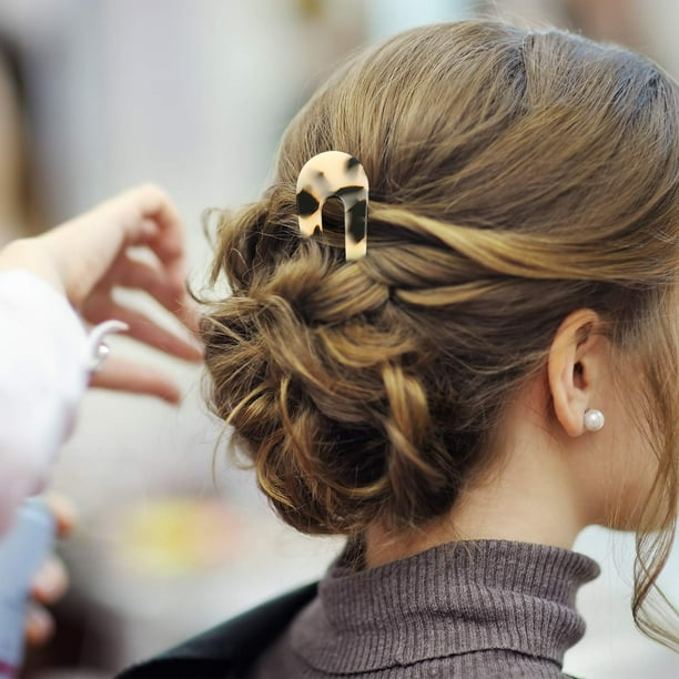 Horquillas para el pelo para mujer, diadema con 8 clips, diseño de dientes,  doble flequillo, horquilla para el pelo, pinzas para el pelo para mujer,  horquilla de peluquería