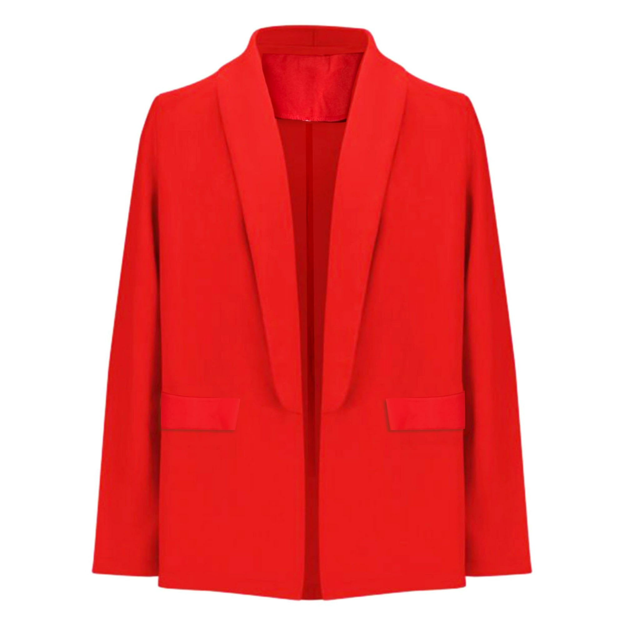  Chaqueta tipo blazer para mujer, delgada, cómoda, casual, color  sólido, con un botón, chaqueta tipo blazer, A-Rojo : Ropa, Zapatos y Joyería