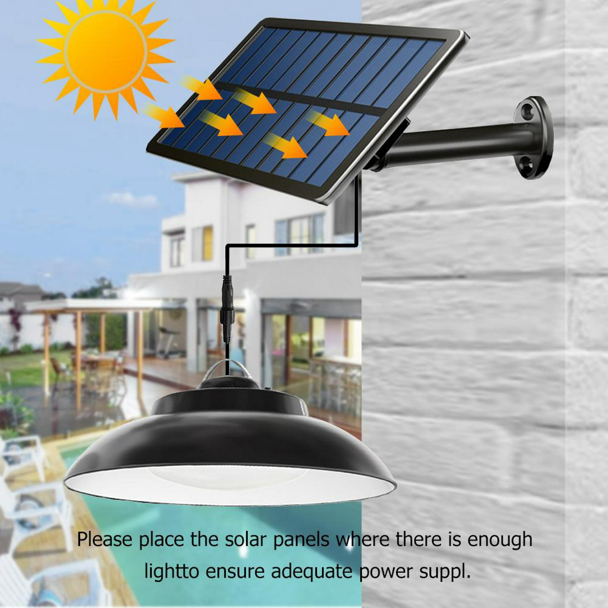 Lámpara 12LED Bombilla solar colgante Patio exterior Jardín Tienda de  campaña Luces de emergencia Ndcxsfigh Para estrenar