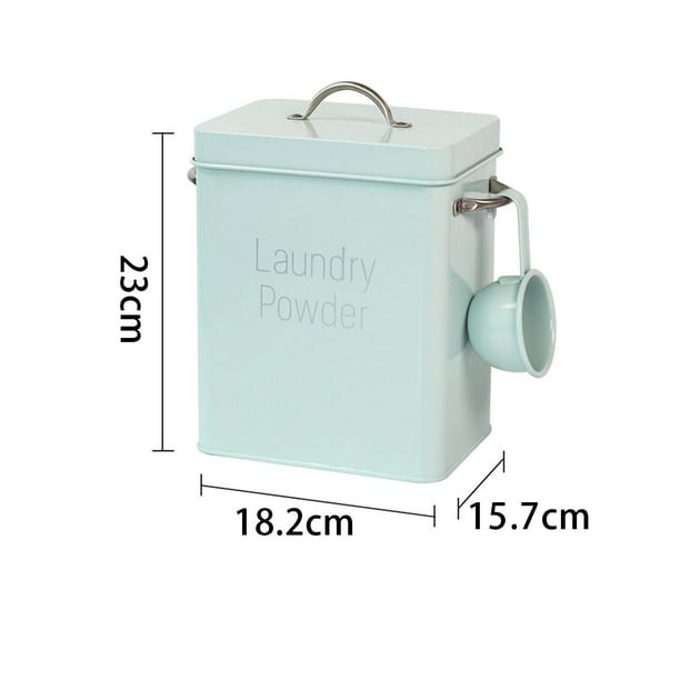 Dispensador de Detergente de Lavandería de Plástico, con Taza de Medición  Contenedor de Polvo de Lavandería Caja de Almacenamiento de Polvo de 2.3L  Sunnimix Contenedor de detergente para ropa