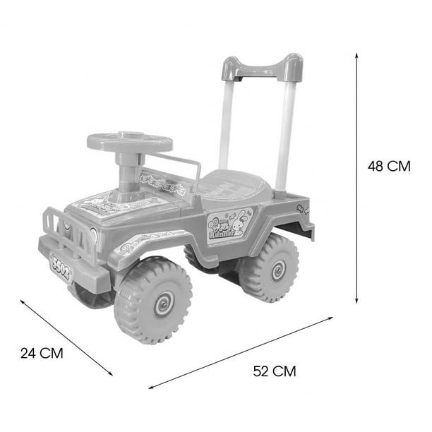 Carrito Montable Juguete Para Niña Prinsel Con Almacen Rosa 1604