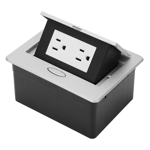  KUTDYK - Enchufe de alimentación retráctil para mesa de cocina,  con indicador LED, enchufe de escritorio (color C, tamaño: 13.2 x 2.2 in) :  Herramientas y Mejoras del Hogar