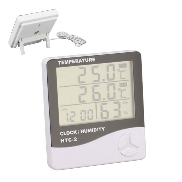 Termometro Digital Casa Hogar Negocio Indoor/outdoor Reloj