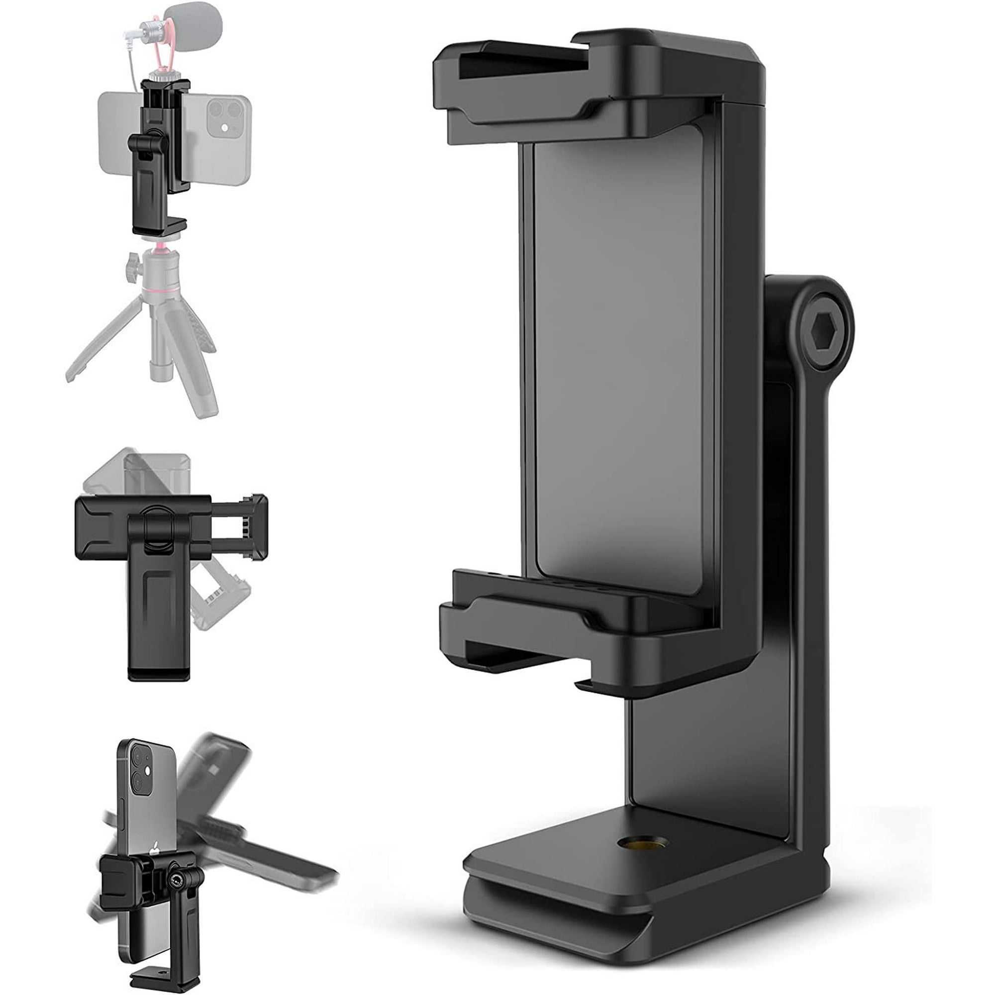Adaptador de trípode para teléfono con control remoto de cámara y correa de  muñeca, soporte universal para trípode para teléfono celular, diseño