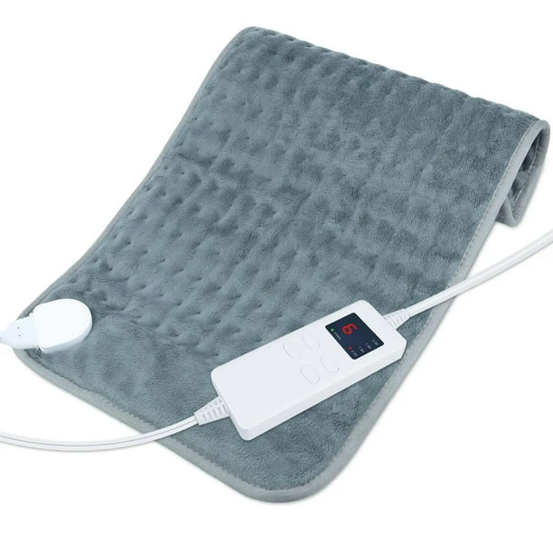 Almohadilla eléctrica térmica con 6 niveles de temperatura, manta eléctrica  Lumbar, esterilla eléctrica de calentamiento rápido para la espalda y el  cuello Cervical