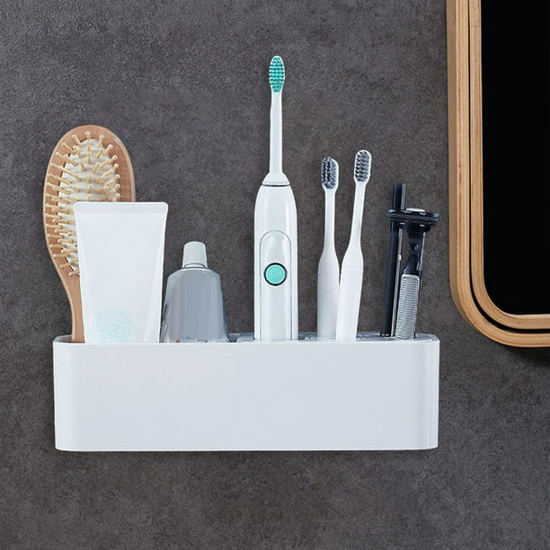 Soporte para cepillo de dientes montado en la pared Estante de  almacenamiento de artículos de tocado Abanopi Porta cepillo de dientes