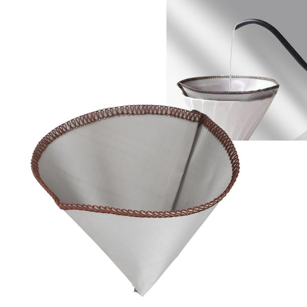 Sivaphe Filtro de café reutilizable de acero inoxidable para verter sobre  cono, filtro de café sin papel con soporte extraíble