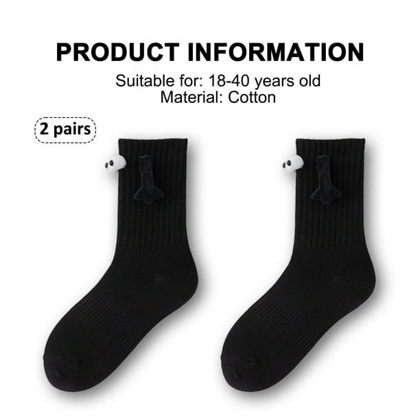 2 pares de calcetines tomados de la mano, calcetines magnéticos