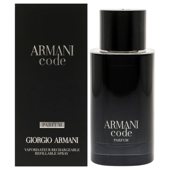 armani code by giorgio armani para hombres  25 oz parfum spray recargable giorgio armani code parfum 75ml