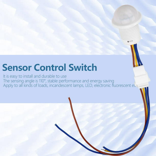 Interruptor de sensor de movimiento Interruptor de sensor infrarrojo Sensor  humano LED Sensor humano Sensor redondo Control de luz exterior Detector