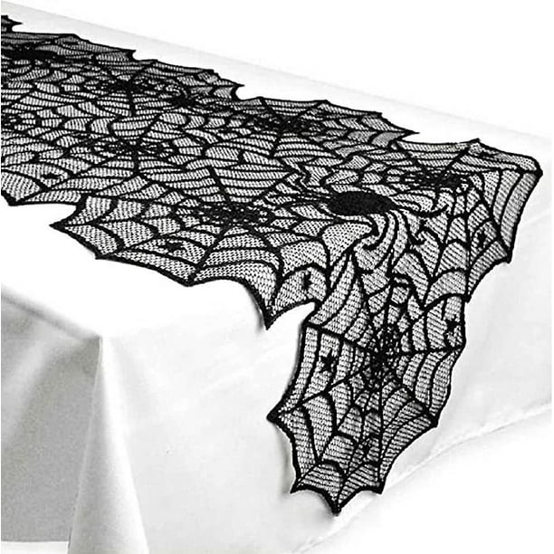 Juego de 6 servilletas de tela con diseño de fondo de grunge en blanco y  negro de Halloween, servilletas de mesa reutilizables, tela de poliéster