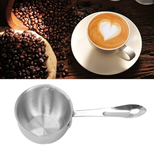 Cuchara medidora de café de acero inoxidable de 2 piezas, cuchara de café,  1 cucharada, cuchara de café de mango largo adecuada para café en polvo y