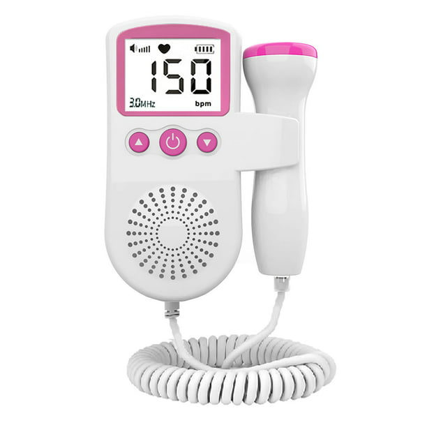 Monitor de frecuencia cardíaca Doppler fetal Pantalla LCD Embarazo Bebé  Detector de sonido fetal Likrtyny 6km4gy9wl4qc8hd4