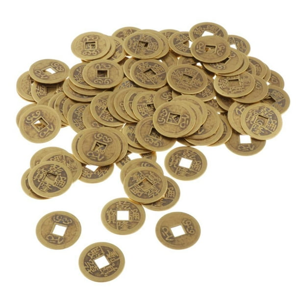 Monedas de la fortuna china de 1 pulgada Feng Shui I-ching Monedas