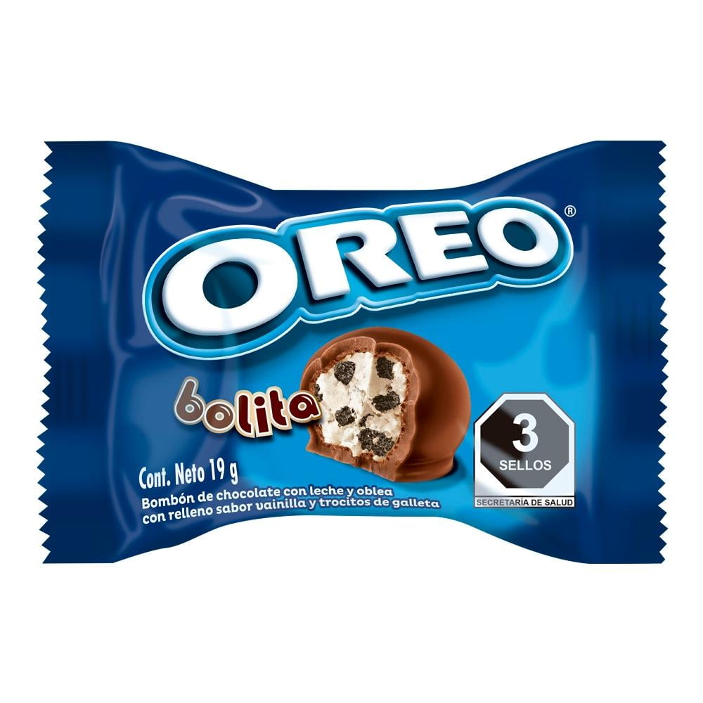 Bombón de chocolate Oreo bolita con relleno sabor vainilla 19 g