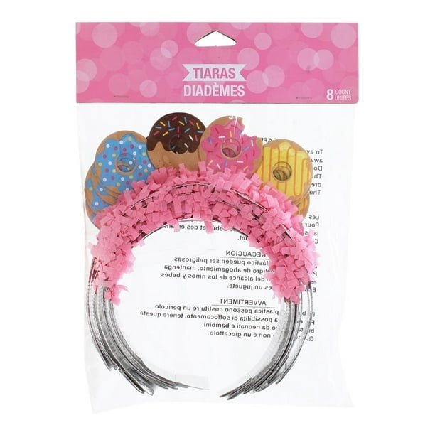 Tiaras diseño dona 8 pzas Walmart