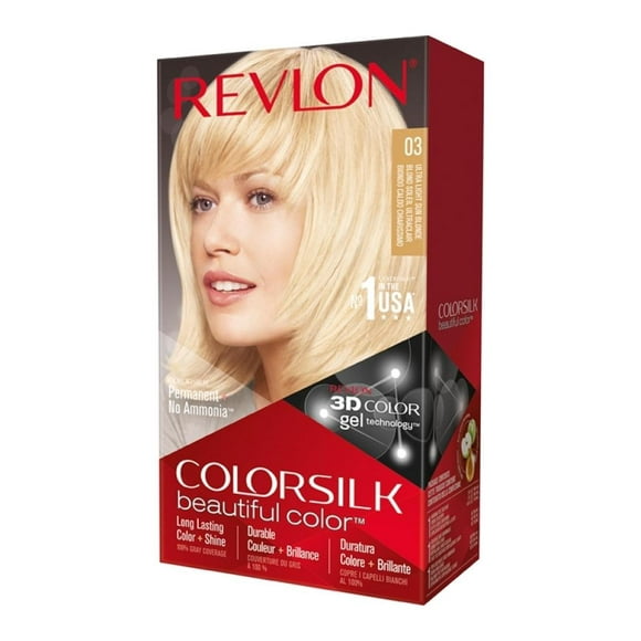tinte para cabello revlon color silk 03 rubio ultra claro 1 pza