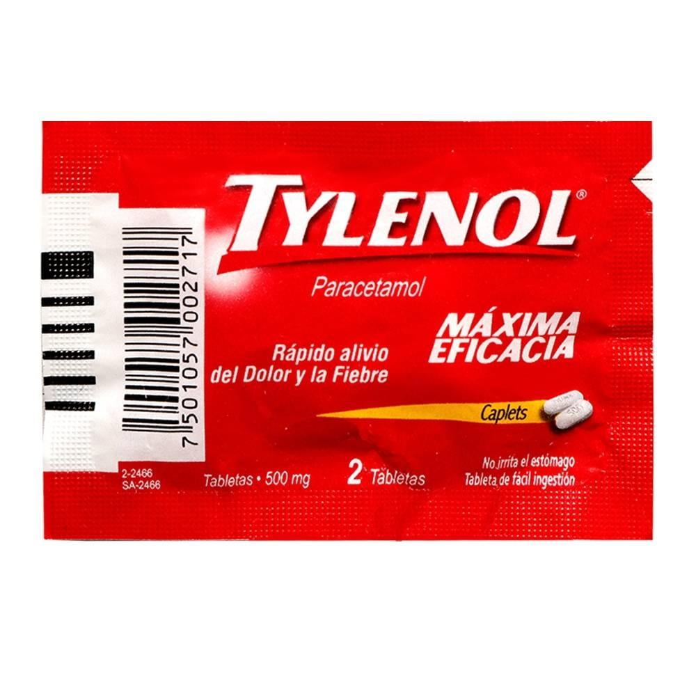 Tylenol 500 mg, 2 tabletas Walmart