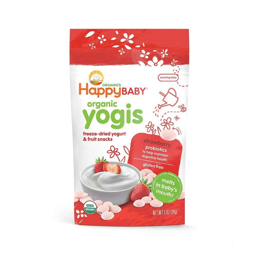 Snack Bebé Happy Baby Yogis Yogurt Seco 1 Oz 8 Pz -moras Happy