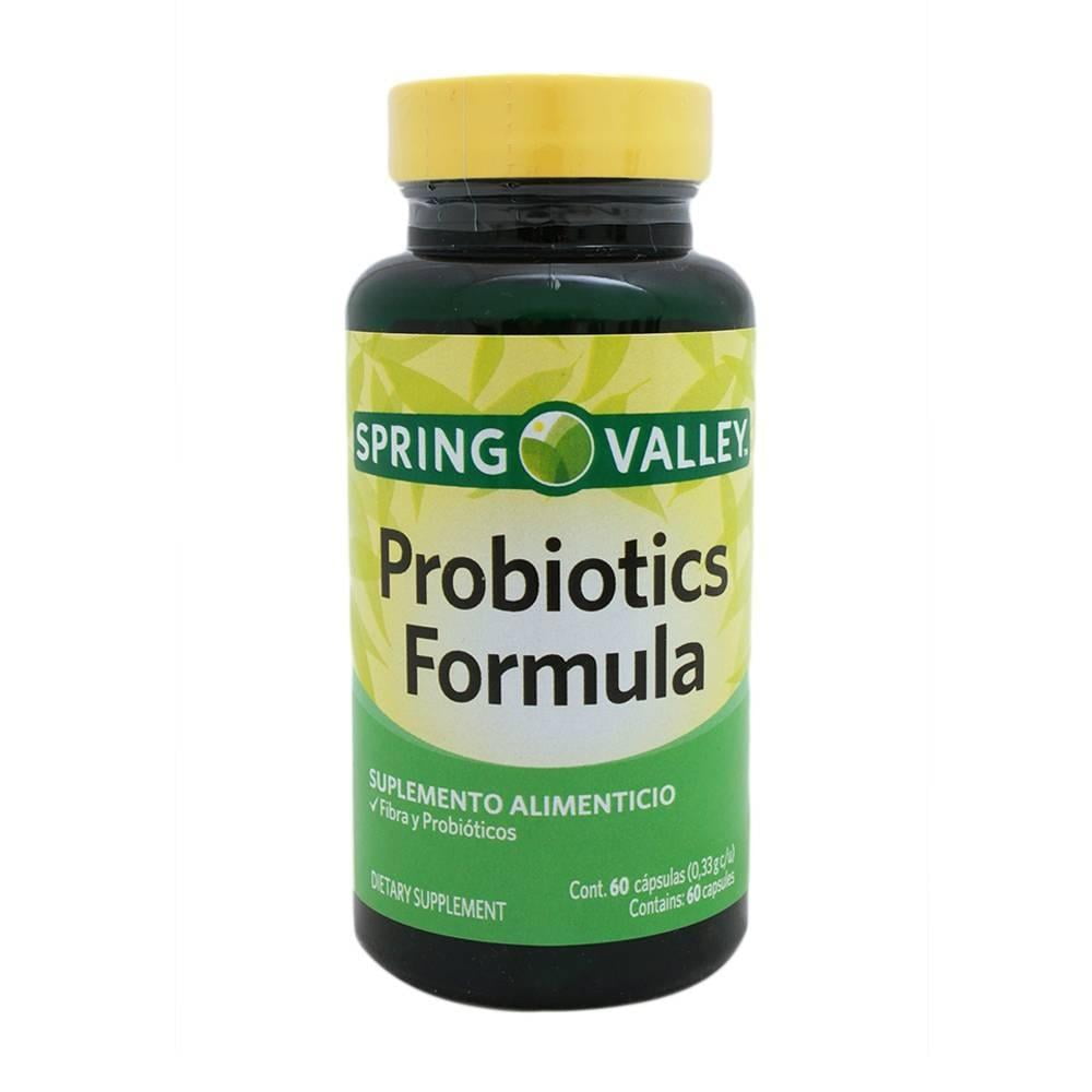 Suplemento alimenticio Spring Valley probiotics formula 60 cápsulas