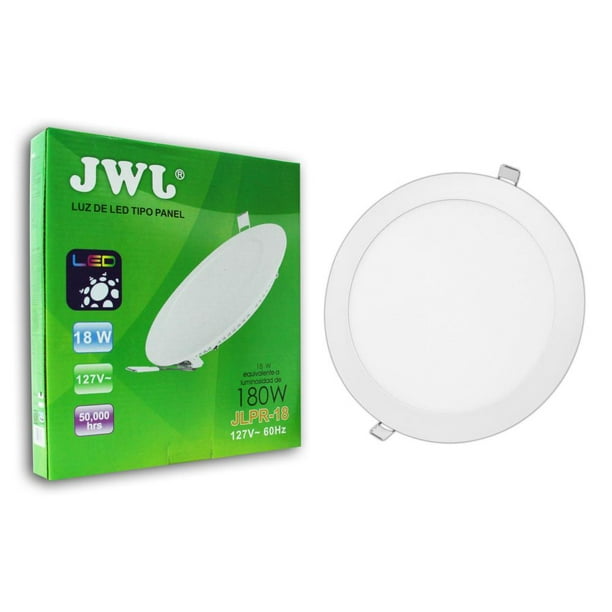 Panel de Led Empotrable redondo de 18 W luz cálida JWJ Iluminación JLPT18 C Bodega Aurrera en
